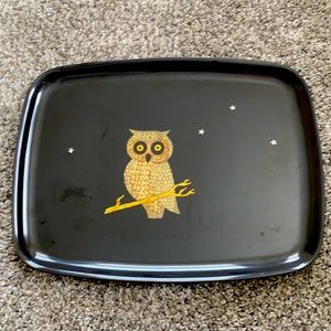 Couroc Owl Serving Tray - vintage